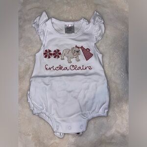 Ericka Claire monogrammed cheer bubble